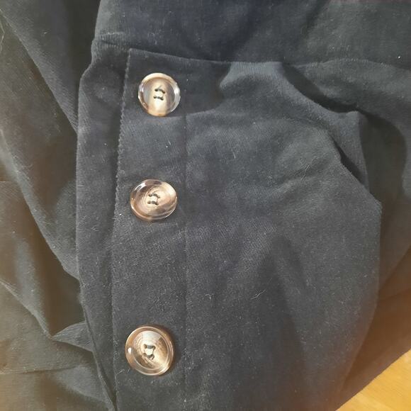 T.I.M.I.N.G Womens Wide Leg Corduroy Sailor Style Button Detail Pants Size L - Picture 3 of 8